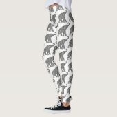 Etnische Tribal Aztec Olifantspatroon Leggings (Links)
