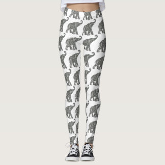 Etnische Tribal Aztec Olifantspatroon Leggings