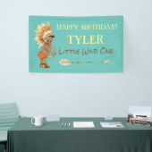 Etnische Tribal Boy Headdress Indiaanse Pijl Spandoek (Beurs)