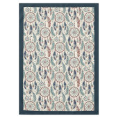 Etnische Tribal Native pastel dromenvanger veren Tafelkleed (Voorkant)
