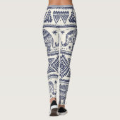 Etnische Tribal Olifant Leggings & Yogabroek (Achterkant)