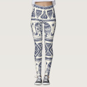Etnische Tribal Olifant Leggings & Yogabroek (Voorkant)