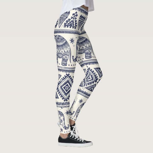 Etnische Tribal Olifant Leggings & Yogabroek (Rechts)