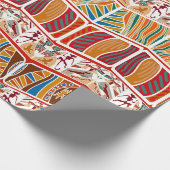 Etnische tribale Afrikaanse patronen Cadeaupapier (Hoek)