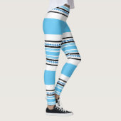 Etnische tribale blauwhipster leggings (Rechts)