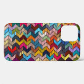 Etnische tribale geborduurde geometrische Case-Mate iPhone case (Achterkant (horizontaal))