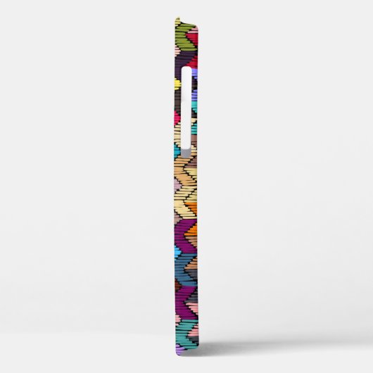 Etnische tribale geborduurde geometrische Case-Mate iPhone case (Achterkant / Links)