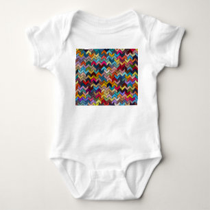 Etnische tribale geborduurde geometrische romper