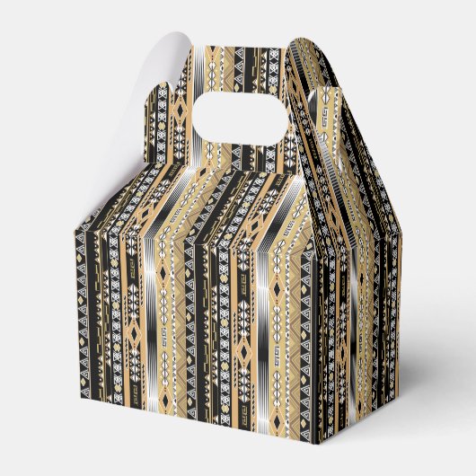 Etnische, tribale, ornament bedankdoosjes (Achterkant)