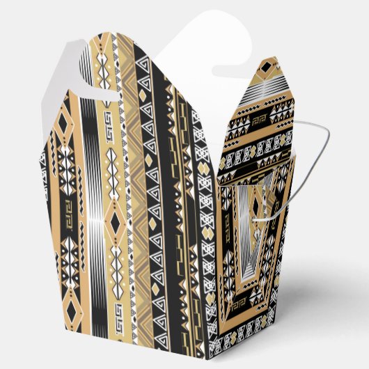 Etnische, tribale, ornament bedankdoosjes (Geopend)