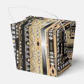 Etnische, tribale, ornament bedankdoosjes (Achterkant)