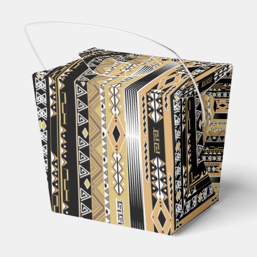 Etnische, tribale, ornament bedankdoosjes (Achterkant)