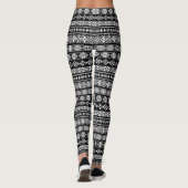 Etnische tribale patroonpatronen Leggings (Achterkant)