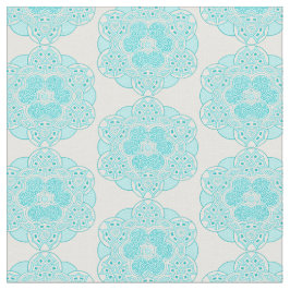 Etnische turkooizen patroon 2 stof