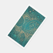 Etnische turquoise Paper Napkin Servet (Hoek)