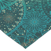 Etnische turquoise Table Runner Korte Tafelloper (Hoek)