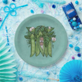 Etnische tweelingen van zoete erwten Baby shower Papieren Bordje (Feest)