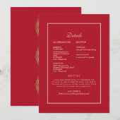 Etnische uitnodiging tot het indienen van huwelijk (Voorkant / Achterkant)