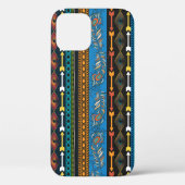 Etnische veren: borduurwerk Boho Chic Case-Mate iPhone Case (Achterkant)