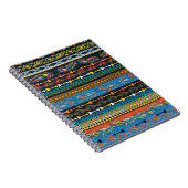 Etnische veren: borduurwerk Boho Chic Notitieboek (Rechterzijde)