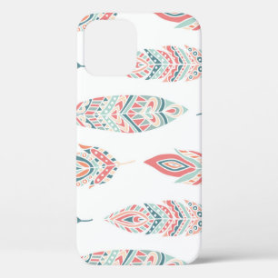 Etnische veren Hand getrokken illustratie Case-Mate iPhone Case