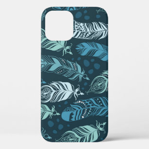 Etnische veren: kleurrijk naadloos patroon. Case-Mate iPhone case