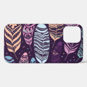Etnische veren: zwart-wit patroon Case-Mate iPhone case (Achterkant (horizontaal))