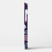Etnische veren: zwart-wit patroon Case-Mate iPhone case (Achterkant / Links)