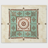 Etnische versiering cadeaupapier (Vlak)