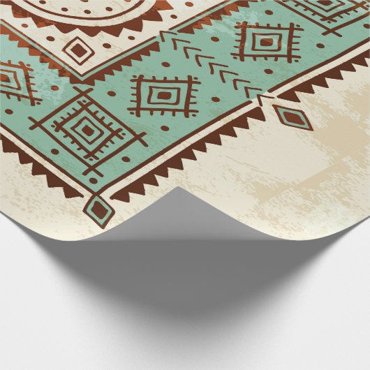 Etnische versiering cadeaupapier (Hoek)