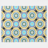 Etnische versiering fleece deken (Voorkant (Horizontaal))