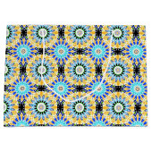 Etnische versiering groot cadeauzakje (Voorkant)