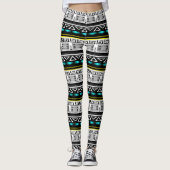 Etnische versiering leggings (Voorkant)