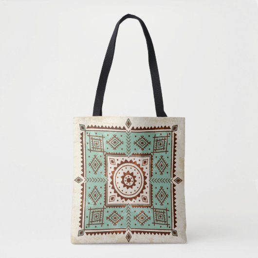 Etnische versiering tote bag (Voorkant)