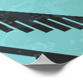 Etnische versiering van de Navajo-stijl met vogels Poster (Hoek)