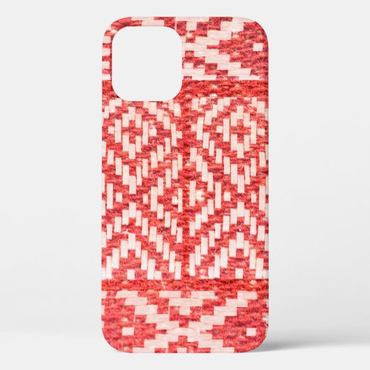 etnische versiering van natuurlijk linnen textiel Case-Mate iPhone case (Achterkant)