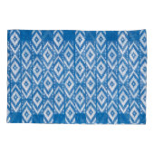 etnische versiering van natuurlijk linnen textiel kussensloop (Achterkant)