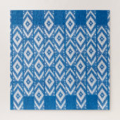 etnische versiering van natuurlijk linnen textiel legpuzzel (Verticaal)