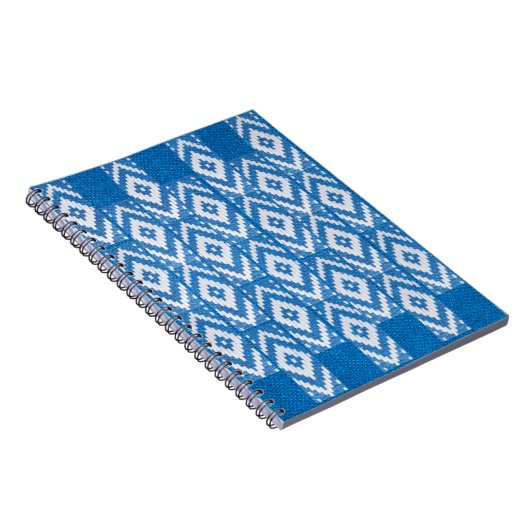 etnische versiering van natuurlijk linnen textiel notitieboek (Rechterzijde)