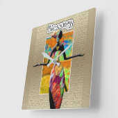 Etnische Vierkante Klok (Hoek)