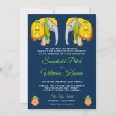 Etnische volkskunst Olifant Indiase bruiloft uitno Kaart (Voorkant)