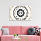 Etnische vormen Moderne Kleurrijke Verpakte Kunst  Canvas Afdruk (Insitu (Woonkamer))