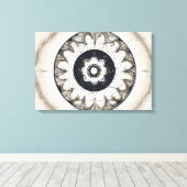 Etnische vormen Moderne Kleurrijke Verpakte Kunst  Canvas Afdruk (Insitu (Houten vloer))