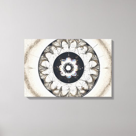 Etnische vormen Moderne Kleurrijke Verpakte Kunst  Canvas Afdruk (Voorkant)