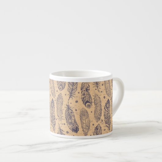 Etnische vormgeving espresso kop (Voorkant rechts)