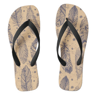 Etnische vormgeving teenslippers