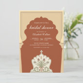 Etnische Vrijgezellenfeest van de Indische Ivory A Kaart (Staand voorkant)