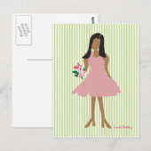 Etnische Vrouw Briefkaart (Voorkant / Achterkant)