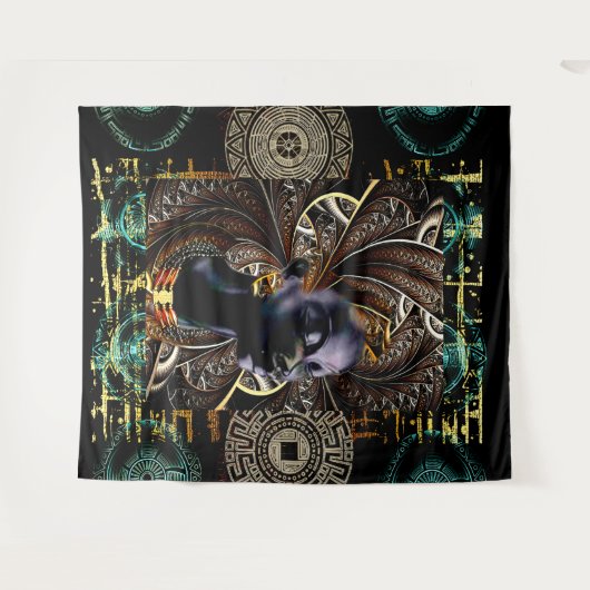 Etnische Wandkleed (Voorkant (horizontaal))