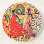 Etnische Zandsteen Onderzetter (Voorkant)